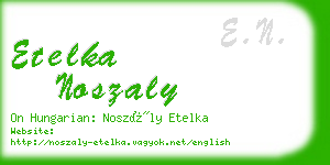 etelka noszaly business card